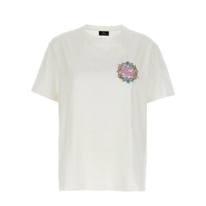 ETRO �G�g�� ���f�B�[�X T�V���c�E�J�b�g�\�[ WRJB0006AC036W0111 Logo embroidery t-shirt White L M S XS 2XS 3XL 3XS 4XL 5XL 6XL XL 2XL �y���������E�֐ō��z