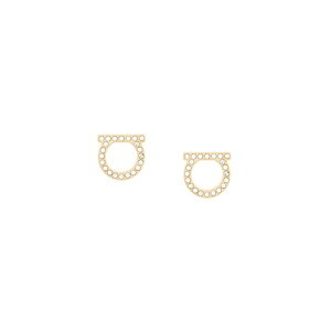 yyVubNtCf[ő80%OFF+P2{~zFERRAGAMO tFK fB[X sAXECO 7601220696573CRYSTALORO GANCINI CRYSTALS EARRINGS - L CRYSTAL/ORO onesize yE֐ōz