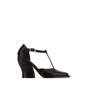 LOEWE ���G�x ���f�B�[�X �p���v�X�E�n�C�q�[�� LONDS01X07BURGUNDY Burgundy leather Onda pumps Burgundy 36 37 38 39 40 41 �y���������E�֐ō��z
