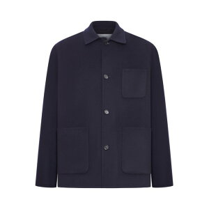 LARDINI �����f�B�[�j �����Y �J�W���A���W���P�b�g AASTONEDAAC65632850NE WOOL OVERSHIRT Blue L M S XL �y���������E�֐ō��z