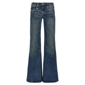 R13 �A�[���T�[�e�B�[�� ���f�B�[�X �W�[���Y R13WD142D275AMIREBLUESTRETCH 'Overflow Boy Flare' jeans Blue 24 25 26 27 28 29 30 �y���������E�֐ō��z