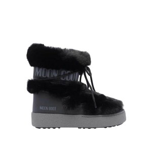 MOON BOOT ���[���u�[�c ���f�B�[�X �u�[�c 2450130N001 Ltrack Tube Faux Fur Booties Black 36 37 38 39 40 41 �y���������E�֐ō��z