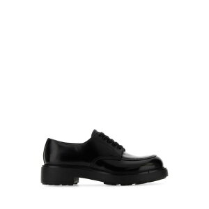 Prada v_ Y [XAbv 2EG445FG000055F0002 Black leather lace-up shoes Black 6 6.5 7 7.5 8 8.5 9 9.5 10 11 yE֐ōz