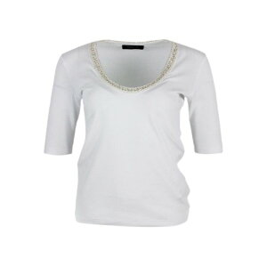 FABIANA FILIPPI �t�@�r�A�i�t�B���b�s ���f�B�[�X T�V���c�E�J�b�g�\�[ JED275F151L454VR1 T-Shirt White 44 40 46 42 38 �y���������E�֐ō��z