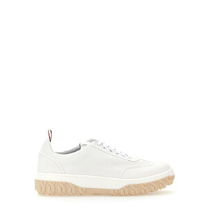 Thom Browne �g���E�u���E�� �����Y �X�j�[�J�[ MFD258AF0102100 COTTON CANVAS SNEAKER WHITE 81/2 71/2 91/2 9 8 7.5 8.5 10 7 �y���������E�֐ō��z
