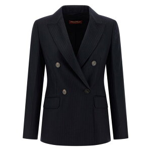 Max Mara Studio �}�b�N�X�}�[�� �X�e���f�B�I ���f�B�[�X �u���U�[�E�W���P�b�g 2526046042600013 'Pucci' blazer Blue IT38 IT40 IT42 IT44 IT46 �y���������E�֐ō��z