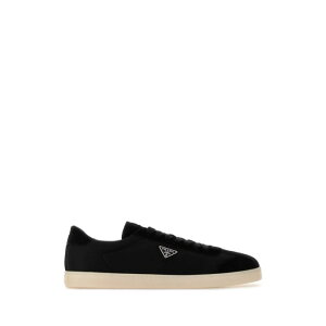 Prada �v���_ �����Y �X�j�[�J�[ 2EE454FG000D7CF0632 Black Re-Nylon and suede sneakers Black UK71/2 UK81/2 UK9 UK91/2 UK12 UK7 6 6.5 7 7.5 8 8.5 9 10 11 �y���������E�֐ō��z
