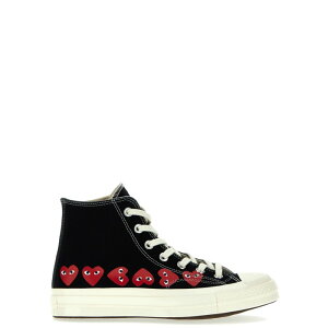 PLAY Comme Des Garcons �v���C �R���f�M�����\�� �����Y �X�j�[�J�[ AZK1271 Comme des Garcons Play x Converse sneakers Black 81/2 6 5.5 10 11 12 8 9 7 8.5 4 5 �y���������E�֐ō��z