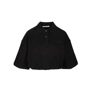 alexanderwang �A���L�T���_�[���� ���f�B�[�X �V���c�E�u���E�X 4CC3251030963B Deconstructed polo shirt Black M S XS 3XL 4XL 5XL L XL 2XL 2XS �y���������E�֐ō��z