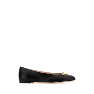 Valentino Garavani ���@�����e�B�m ���f�B�[�X �t���b�g�V���[�Y 8W0S0PI8RRE0NO Black leather VLogo Signature ballerinas Black IT36 IT37 IT371/2 IT38 IT381/2 IT39 IT40 36 37 37.5 38 38.5 39 40 41 �y���������E�֐ō��z