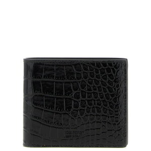 TOM FORD gtH[h Y zEJ[hP[X Y0410LCL439S1N001 Crocodile leather wallet Black onesize yE֐ōz