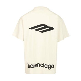Balenciaga バレンシアガ メンズ Tシャツ・カットソー 850345TTVK59054 Oversized T-Shirt White M S XS 3XL 4XL 5XL L XL 2XL 2XS 【送料無料・関税込】