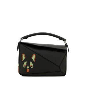 LOEWE ���G�x ���f�B�[�X �n���h�o�b�O�E�V�����_�[�o�b�O A510S21XCHDARKTAUPE Dark brown leather small Puzzle handbag Brown onesize �y���������E�֐ō��z