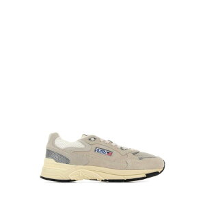 AUTRY �I�[�g���[ �����Y �X�j�[�J�[ HYLMUM19 Light grey leather and mesh Hyperway sneakers Grey 40 41 42 43 44 45 �y���������E�֐ō��z