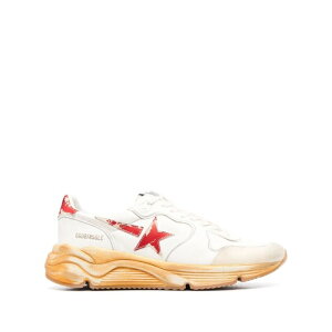 Golden Goose �S�[���f���O�[�X �����Y �X�j�[�J�[ GMF00126F00346010575 RUNNING SOLE SNEAKERS WITH RED LEATHER STAR AND HEEL TAB 10575 WHITE/RED/BLUE 40 42 43 41 44 45 �y���������E�֐ō��z