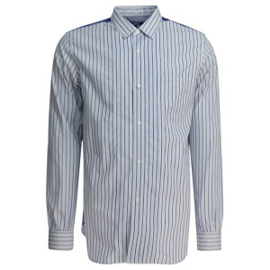 JUNYA WATANABE �W������ ���^�i�x �����Y �V���c�E�u���E�X WPB015W251 Cotton striped shirt Light blue L M �y���������E�֐ō��z