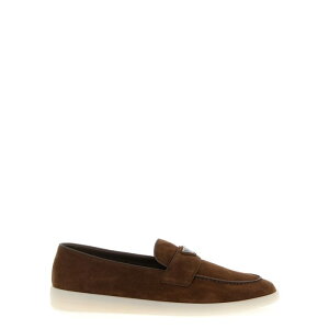 yyVubNtCf[ő80%OFF+P2{~zPrada v_ Y [t@[ 2DG124FG001103F0324 Logo suede loafers Brown 10 11 6 7 8 8.5 9 9.5 6.5 7.5 yE֐ōz