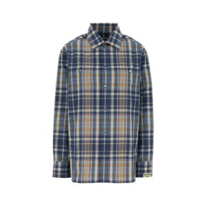 Golden Goose �S�[���f���O�[�X ���f�B�[�X �V���c�E�u���E�X GMP02639P00234155724 Embroidered cotton shirt Checked L M S XL XS 2XS �y���������E�֐ō��z