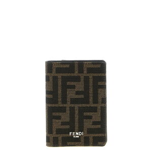 FENDI �t�F���f�B �����Y ���z�E�J�[�h�P�[�X 7M0349ALWKF0L3T FF Card Case Brown onesize �y���������E�֐ō��z