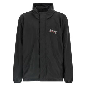 Balenciaga バレンシアガ メンズ カジュアルジャケット 839088TSO351000 'Political Campaign' anorak Black M 3XL 4XL 5XL L S XL XS 2XL 2XS 【送料無料・関税込】