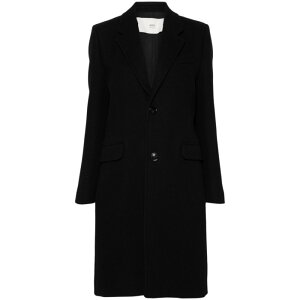 AMI Paris �A�~�p���X ���f�B�[�X �R�[�g FCO010WV0049001 Ami Paris Coats Black Blacks and greys 34 36 38 40 �y���������E�֐ō��z