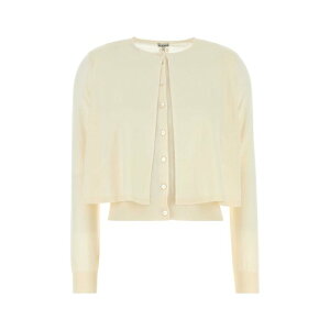 LOEWE Gx fB[X jbgEZ[^[EJ[fBK S540Y14KG3WHITE Cream wool cardigan Yellow S M L yE֐ōz