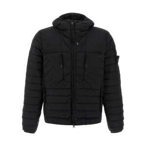 STONE ISLAND �X�g�[���A�C�����h �����Y �_�E���W���P�b�g�E�R�[�g K2S154100020S0183V0029 'Seamless Tunnel Nylon Down-TC' down jacket Black L M S XL 2XL �y���������E�֐ō��z