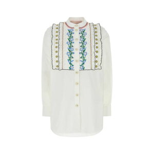 Valentino Garavani ���@�����e�B�m ���f�B�[�X �V���c�E�u���E�X 6B3AB7855A6K81 White poplin shirt White 40 �y���������E�֐ō��z
