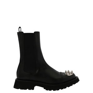 Alexander McQUEEN �A���L�T���_�[�E�}�b�N�C�[�� �����Y �u�[�c 705082WIC641081 Studded chelsea boots Black IT39 IT40 IT41 IT42 IT43 IT44 IT45 41 40 �y���������E�֐ō��z
