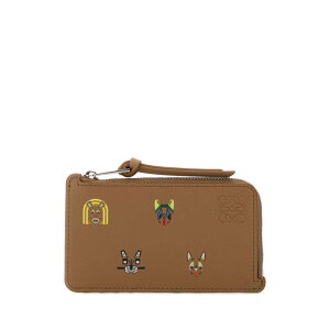 LOEWE ���G�x ���f�B�[�X ���z�E�J�[�h�P�[�X C643Z40XAHMOCHA Camel leather card holder Camel onesize �y���������E�֐ō��z