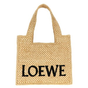LOEWE ���G�x ���f�B�[�X �g�[�g�o�b�O A685V46X012123 'Font Tote Mini' shopping bag Beige onesize �y���������E�֐ō��z