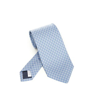 yyV}\ ő75%OFF+P2{zFERRAGAMO tFK Y lN^C 351296786493004 Vara Plaque Print Silk Tie Light blue IT0 yE֐ōz