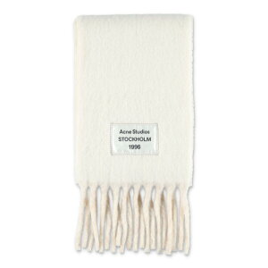 Acne Studios ANl XgDfBIY Y XJ[tE}t[ CA0343AYS Acne Studios Scarfs White onesize yE֐ōz