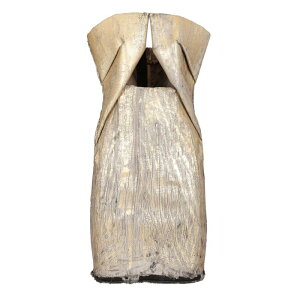 Rick Owens ���b�N �I�E�G���X ���f�B�[�X �����s�[�X�E�h���X�E�I�[���C������ RP01E753102 Prong Mini Dress Gold IT44 IT34 IT36 IT38 IT40 IT42 IT46 IT48 IT50 IT52 IT54 �y���������E�֐ō��z