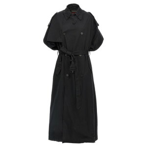 Balenciaga �o�����V�A�K ���f�B�[�X �R�[�g 838802TSP131000 Stole trench coat Black onesize �y���������E�֐ō��z