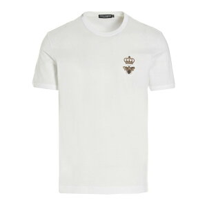 Dolce & Gabbana �h���`�F�K�b�o�[�i �����Y T�V���c�E�J�b�g�\�[ G8PV1ZG7WUQW0800 T-shirt 'Black Sicily' White IT46 IT48 IT50 IT52 IT54 IT58 54 52 48 50 46 42 56 �y���������E�֐ō��z