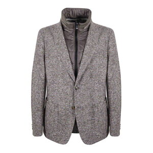 HUGO BOSS �q���[�S�{�X �����Y �u���U�[�E�W���P�b�g 5052819910265820000 Hugo Jacket In Wool And Cotton Jersey Beige 52 54 �y���������E�֐ō��z