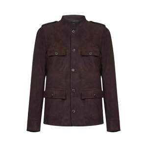 Prada �v���_ �����Y ���U�[&�t�@�[�W���P�b�g�E�R�[�g UPW598OOO162OF0201 Prada Coats Brown Brown 50 52 �y���������E�֐ō��z