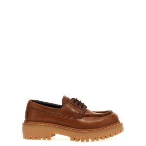 Prada �v���_ ���f�B�[�X ���[�X�A�b�v 1E802NFG045070F0046 Vintage lace-up shoes Brown IT36 IT361/2 IT37 IT371/2 IT38 IT381/2 IT39 IT391/2 IT40 38 39 37 40 36 37.5 36.5 38.5 39.5 41 �y���������E�֐ō��z