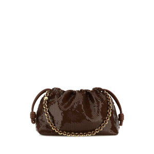 LOEWE ���G�x ���f�B�[�X �n���h�o�b�O�E�V�����_�[�o�b�O A411FCRX62CHOCOLATE Embellished fabric Flamenco Purse clutch Brown onesize �y���������E�֐ō��z