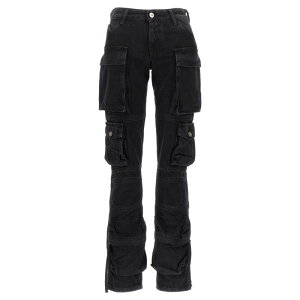 THE ATTICO �W�E�A�e�B�R ���f�B�[�X �W�[���Y 241WCP113D066100 'Essie' jeans Black 24 25 26 27 28 29 30 �y���������E�֐ō��z
