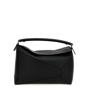 LOEWE ���G�x ���f�B�[�X �n���h�o�b�O�E�V�����_�[�o�b�O B510P00X051100 'Puzzle' large shoulder bag Black onesize IT0 �y���������E�֐ō��z