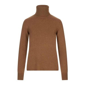 Max Mara Studio �}�b�N�X�}�[�� �X�e���f�B�I ���f�B�[�X �j�b�g�E�Z�[�^�[�E�J�[�f�B�K�� 2526366032600002 Educata Turtleneck Sweater Light Brown XL M S L �y���������E�֐ō��z