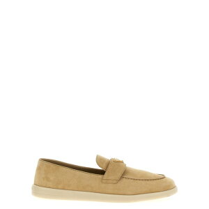 Prada �v���_ ���f�B�[�X ���[�t�@�[ 1D222NFB0253LOLF0379 Logo loafers Beige IT36 IT37 IT38 IT39 IT40 IT41 36 37 38 39 40 41 35.5 36.5 37.5 38.5 39.5 �y���������E�֐ō��z