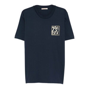 Marni �}���j �����Y T�V���c�E�J�b�g�\�[ USCY88HUMU0198IPL1B99 T-shirt Marni BLUE IT48 IT50 IT52 IT54 �y���������E�֐ō��z