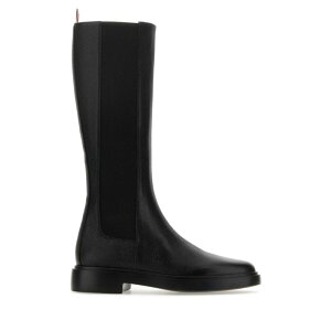 Thom Browne �g���E�u���E�� ���f�B�[�X �u�[�c FFB138A06257001 Black leather Chelsea boots Black 371/2 381/2 351/2 361/2 36 38 39 35 37 36.5 37.5 35.5 38.5 40 �y���������E�֐ō��z