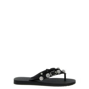 Balenciaga oVAK fB[X T_ 784853W1TA81010 'Cagole' thong sandals Black IT36 IT37 IT38 IT39 IT40 IT41 36 38 39 40 37 41 34 35 yE֐ōz