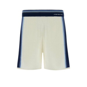 Casablanca �J�T�u�����J �����Y �V���[�g�p���c MSS26KW130601WHITEBLUE White mesh bermuda shorts White S M L XL �y���������E�֐ō��z