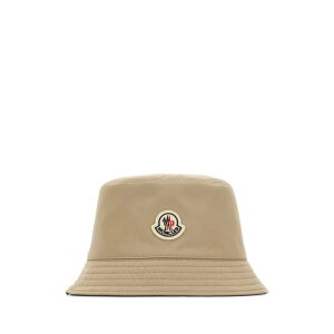 Moncler �����N���[�� ���f�B�[�X �X�q L10933B0002254A1KP27 Beige polyester reversible bucket hat Beige o Tan L M S �y���������E�֐ō��z