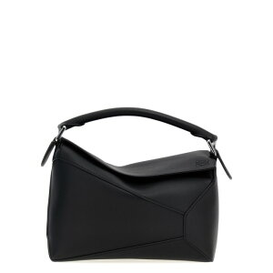 LOEWE ���G�x ���f�B�[�X �n���h�o�b�O�E�V�����_�[�o�b�O A510P60X411100 'Small Puzzle' handbag Black onesize �y���������E�֐ō��z